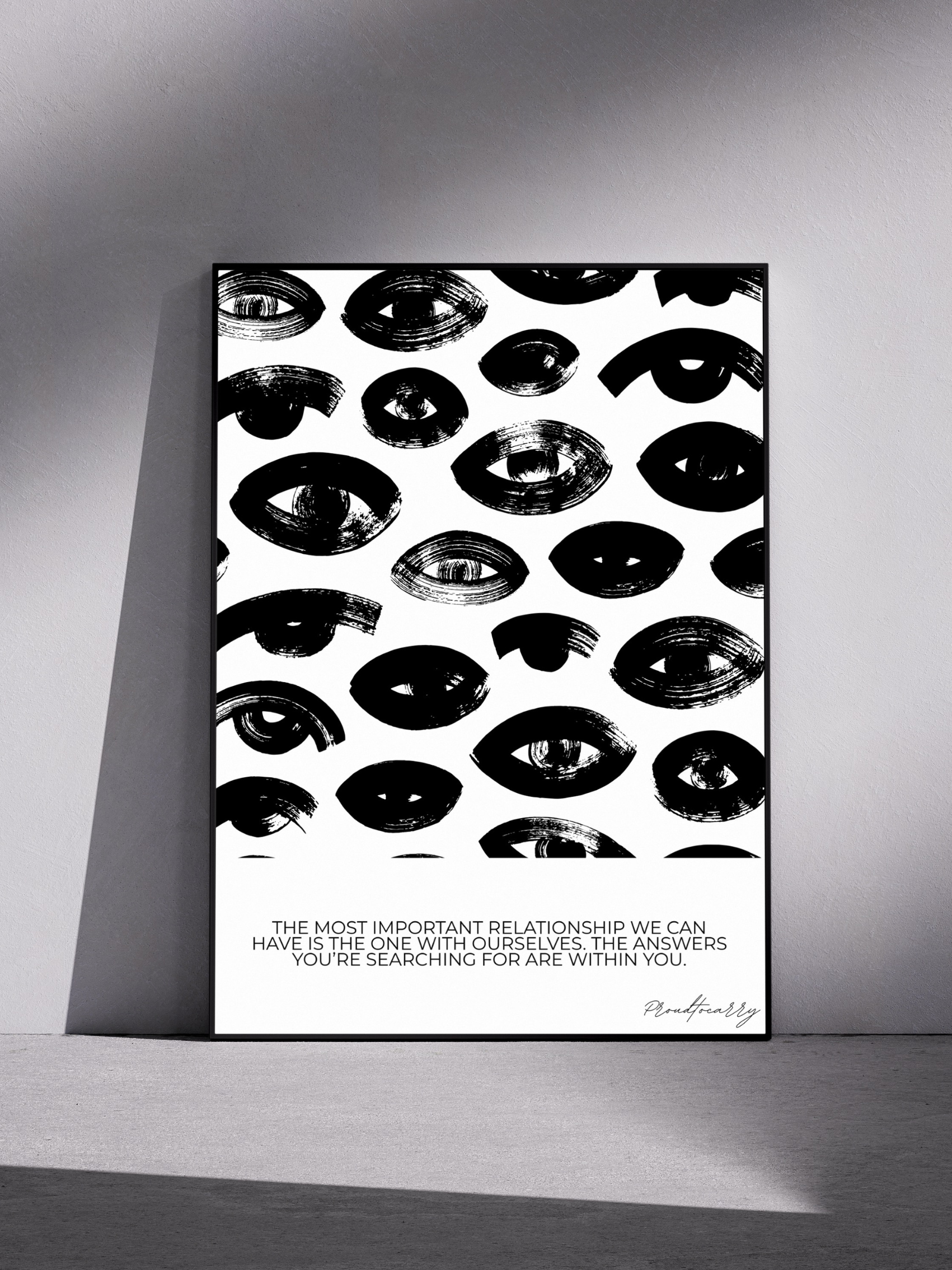 Hochwertiges Posterdesign auf Acrylglas - The most important relationship