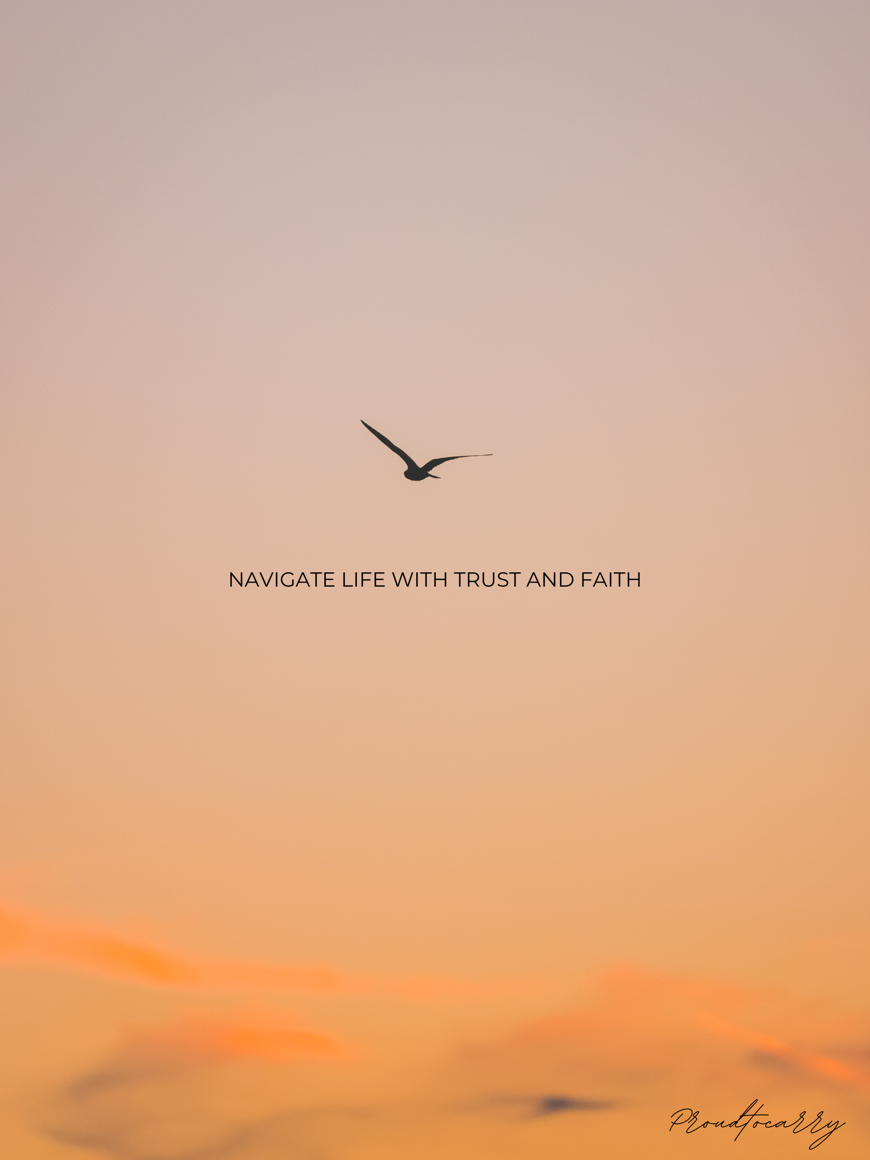 Hochwertiges Posterdesign auf Acrylglas - Sunset "Navigate Life"